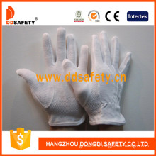 Ddsafety 100% gants de sécurité en coton blanchi avec des points de PVC (DCH112)